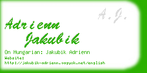 adrienn jakubik business card